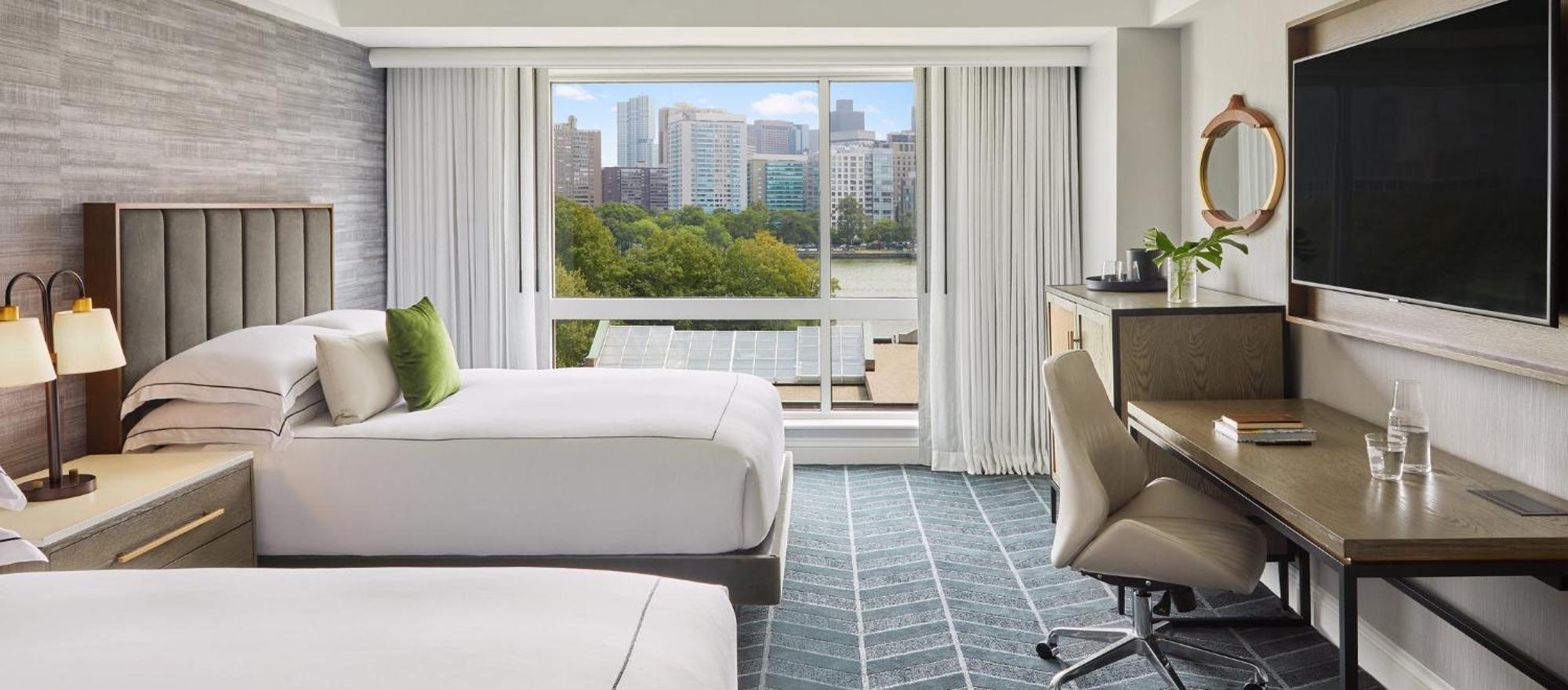 Essential Queen Room with Two Queen Beds and View