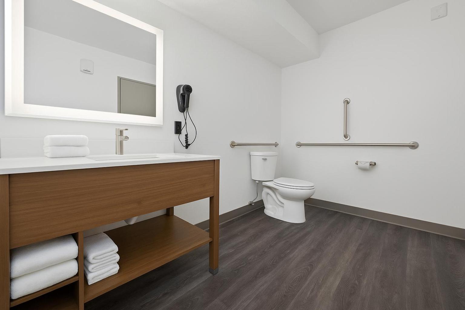 Queen Room with Roll-in Shower - Mobility Accessible/Non-Smoking