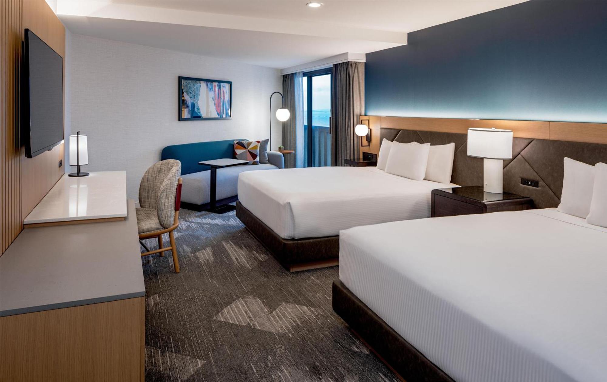 Queen Room with Two Queen Beds and Bay View