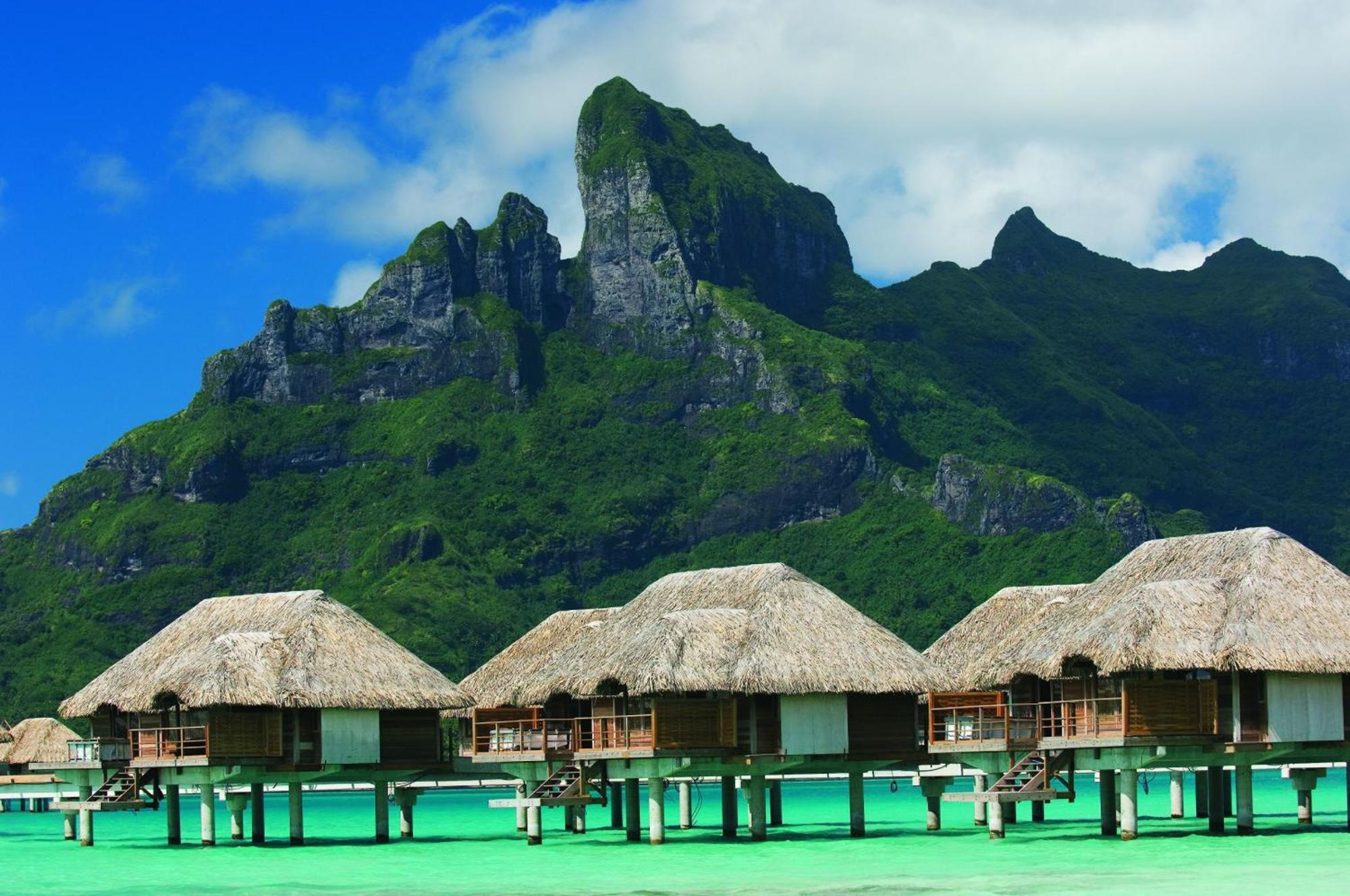 One Bedroom Mountain View Over Water Bungalow Suite King Bed